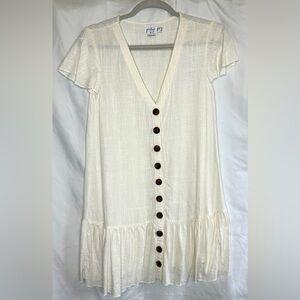 Princess Polly Linen/Cotton blend Mini Dress